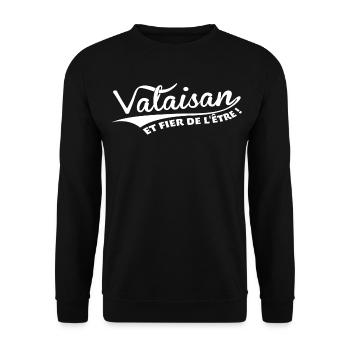 Valaisan et fier de l'être - Sweat-shirt Unisexe - noir - Devant - Alina (178cm) & Michal (187cm)