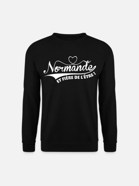 Normande et fière de l'être - Sweat-shirt Unisexe - noir