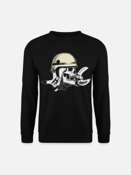 Feuerwehr und Rettungsdienst Skull - Unisex Pullover - Schwarz