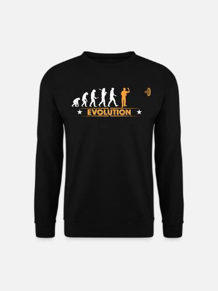 Dart - Evolution - orange/weiss - Unisex Sweatshirt - black