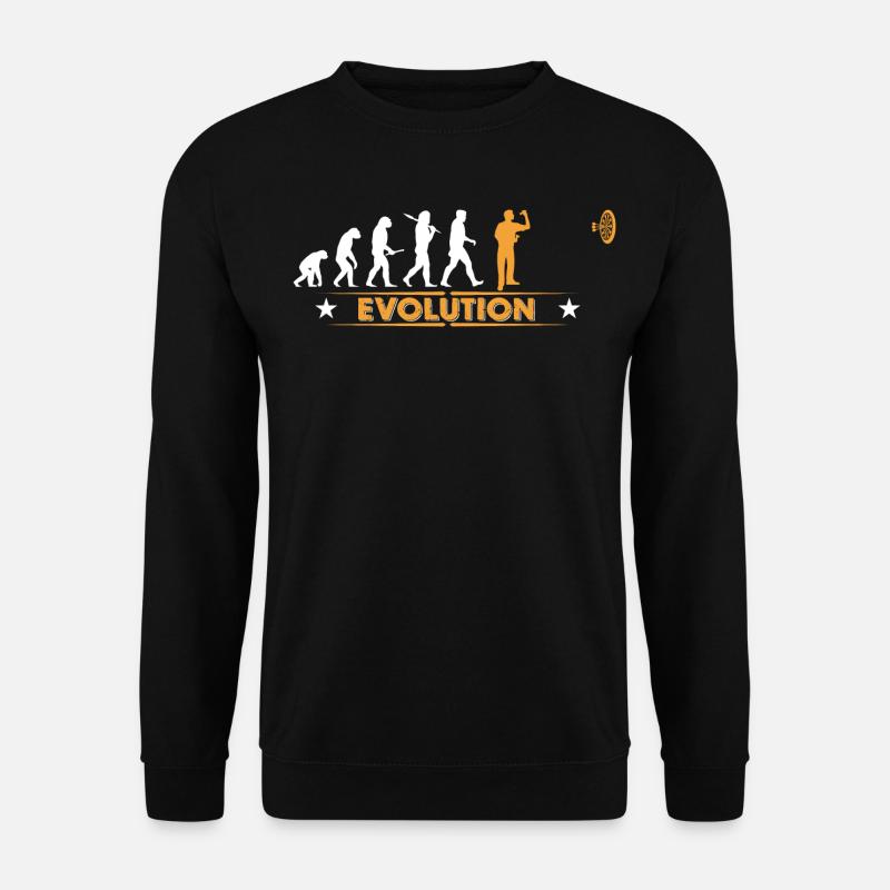 Dart - Evolution - orange/weiss - Unisex Pullover - Schwarz