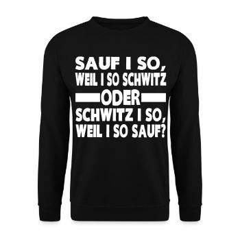 SAUF I SO - Unisex Pullover - Schwarz - Vorne - Alina (178cm) & Michal (187cm)
