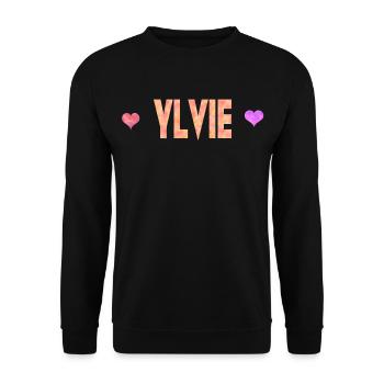 Ylvie - Sweat-shirt Unisexe - noir - Devant - Alina (178cm) & Michal (187cm)