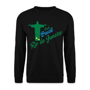 Rio de Janeiro - Unisex Sweatshirt - black - Front - Alina (178cm) & Michal (187cm)