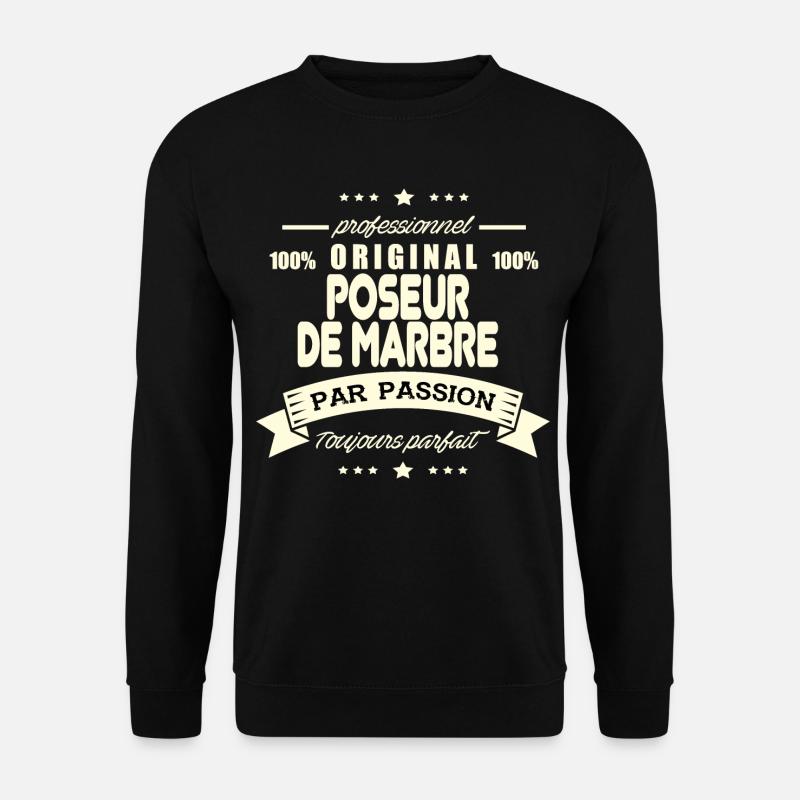 Poseur de marbre Original - Sweat-shirt Unisexe - noir