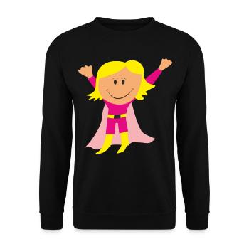 Girl - Unisex Pullover - Schwarz - Vorne - Alina (178cm) & Michal (187cm)