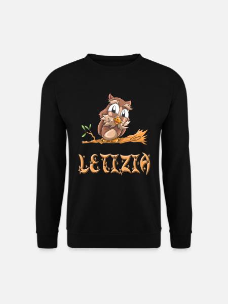 Eule Letizia - Unisex Pullover - Schwarz