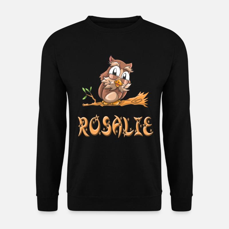 Eule Rosalie - Unisex Pullover - Schwarz