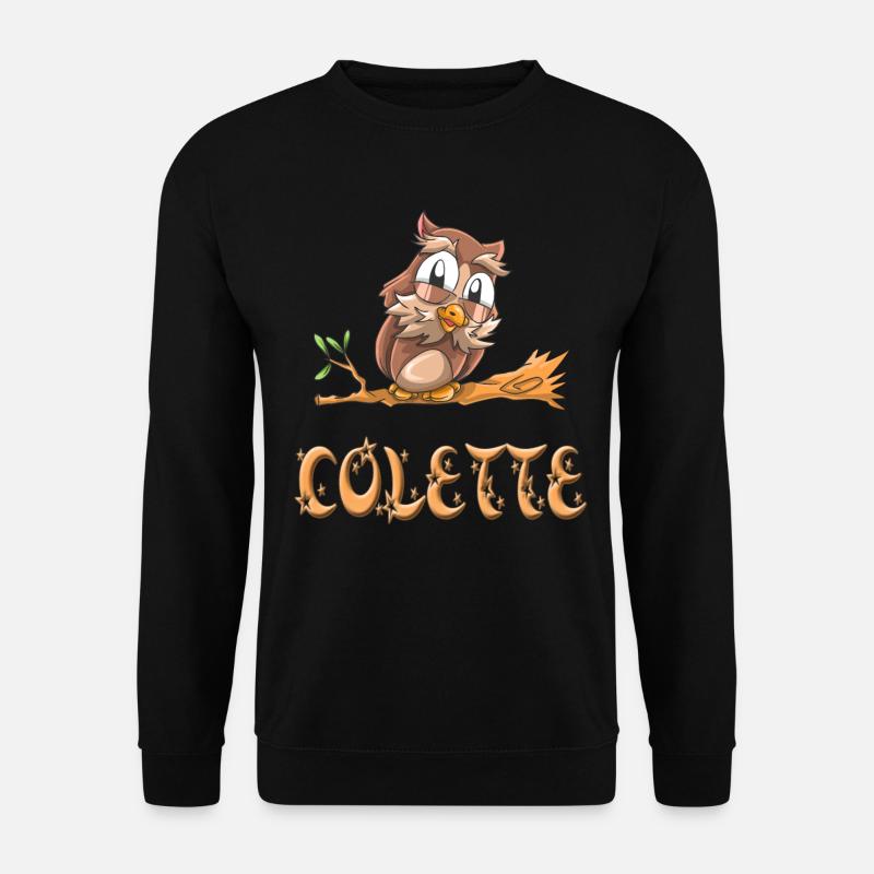Owl Colette - Unisex Sweatshirt - black