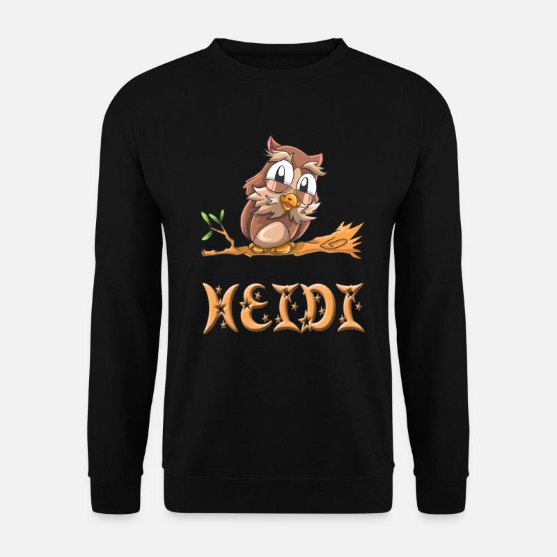 Owl Heidi - Unisex Sweatshirt - black