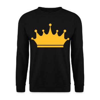Krone - Unisex Pullover - Schwarz - Vorne - Alina (178cm) & Michal (187cm)