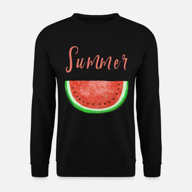Summer Time Wassermelone - Melone - Sommer - Unisex Pullover - Schwarz