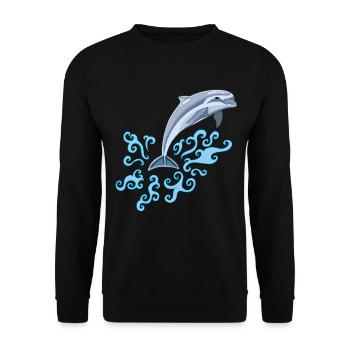 Dauphin - Unisex Pullover - Schwarz - Vorne - Alina (178cm) & Michal (187cm)