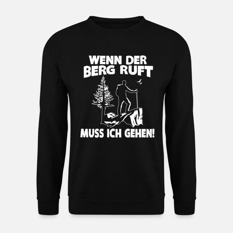 WENN DER BERG RUFT... - Unisex Pullover - Schwarz