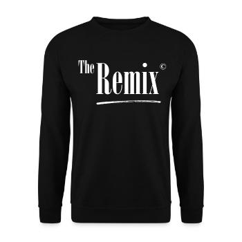 the remix partnerlook vater sohn mit the original - Unisex Pullover - Schwarz - Vorne - Alina (178cm) & Michal (187cm)