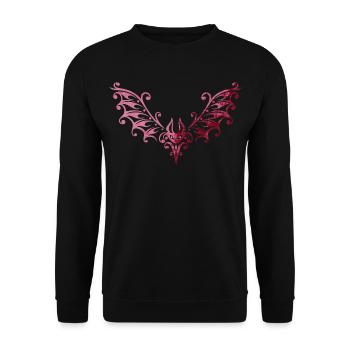 Bat bats vampire - Unisex Sweatshirt - black - Front - Alina (178cm) & Michal (187cm)