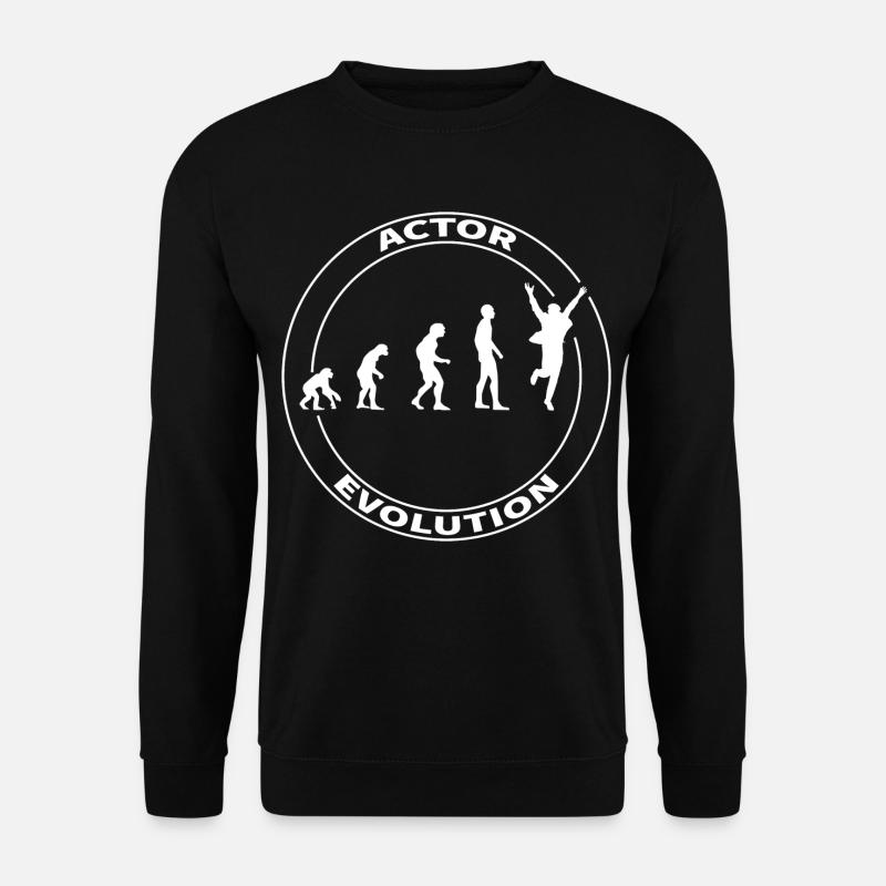 Evolution Schauspieler Darsteller Hollywood witzig - Unisex Pullover - Schwarz