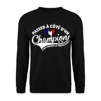 Champion Perfection - Sweat-shirt Unisexe - noir - Devant - Alina (178cm) & Michal (187cm)