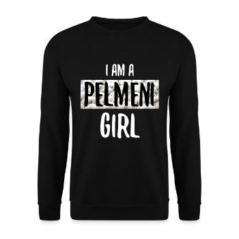 Russie Pelmeni Fille Femme Fille Russe Manger - Sweat-shirt Unisexe - noir - Devant - Alina (178cm) & Michal (187cm)
