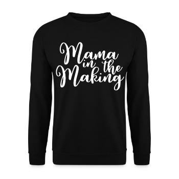 Maman en devenir - Sweat-shirt Unisexe - noir - Devant - Alina (178cm) & Michal (187cm)