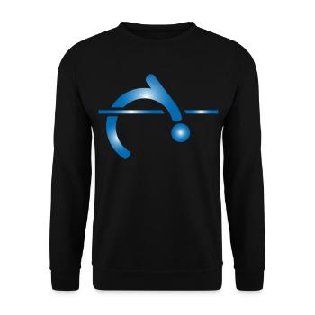 saut en hauteur - Sweat-shirt Unisexe - noir - Devant - Alina (178cm) & Michal (187cm)