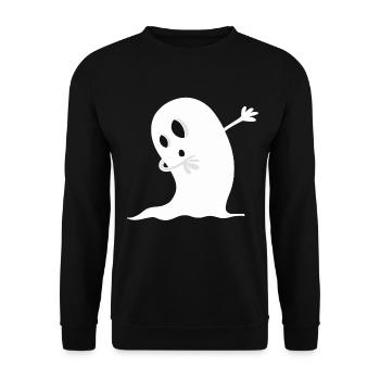 Dab Dance Gespenst I Halloween I Dabbing - Unisex Pullover - Schwarz - Vorne - Alina (178cm) & Michal (187cm)