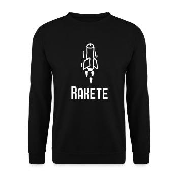 Idée cadeau Pimmel Rakete Penis Funshirt Pervers - Sweat-shirt Unisexe - noir - Devant - Alina (178cm) & Michal (187cm)