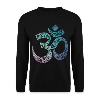 Om - Sweat-shirt Unisexe - noir - Devant - Alina (178cm) & Michal (187cm)