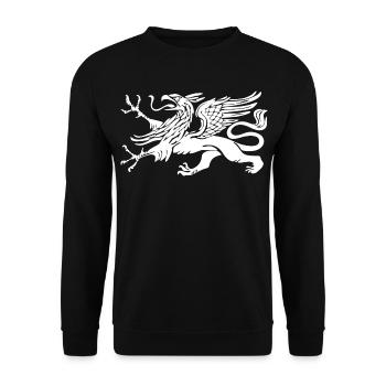 Rostock Griffin - Vogel Griffin - Unisex Sweatshirt - black - Front - Alina (178cm) & Michal (187cm)