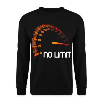 Compteur de vitesse - No Limit - Sweat-shirt Unisexe - noir - Devant - Alina (178cm) & Michal (187cm)