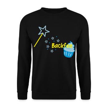 Cupcaki Backfee - Unisex Pullover - Schwarz - Vorne - Alina (178cm) & Michal (187cm)