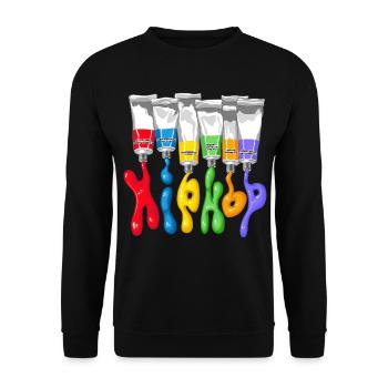 Hip hop tubes - Unisex Pullover - Schwarz - Vorne - Alina (178cm) & Michal (187cm)