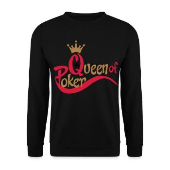 poker - Sweat-shirt Unisexe - noir - Devant - Alina (178cm) & Michal (187cm)