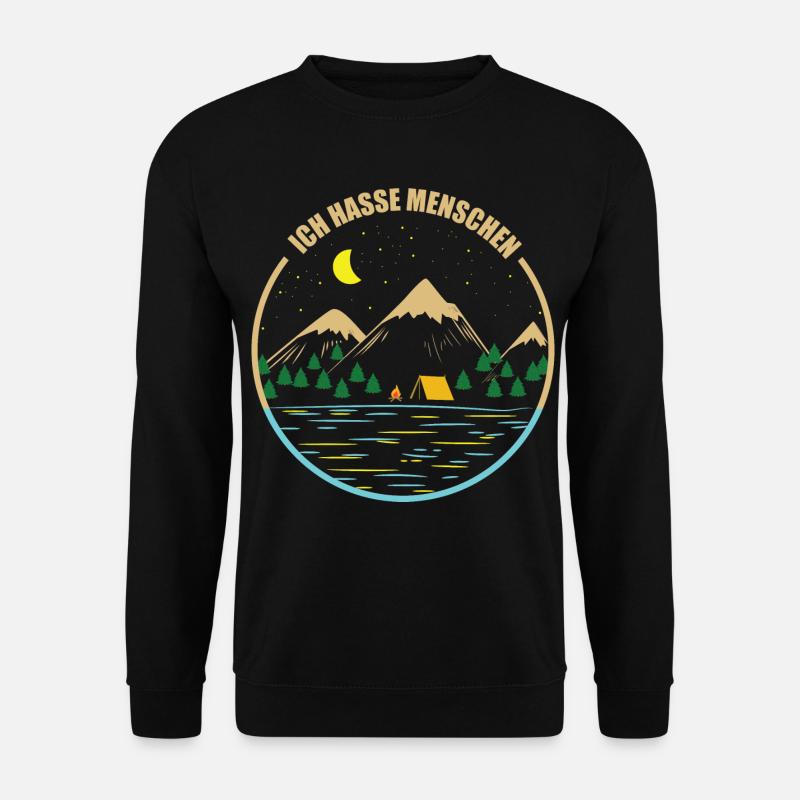 Ich hasse Menschen - Unisex Pullover - Schwarz