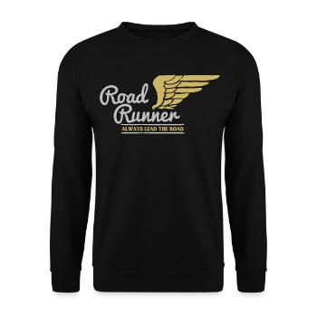 Biker picture - Unisex Sweatshirt - black - Front - Alina (178cm) & Michal (187cm)