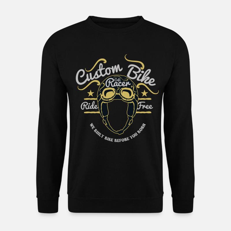Motorrad, Biker, Schrauber - Unisex Pullover - Schwarz