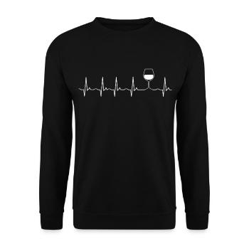 Wine winemaker winemaker - Unisex Sweatshirt - black - Front - Alina (178cm) & Michal (187cm)