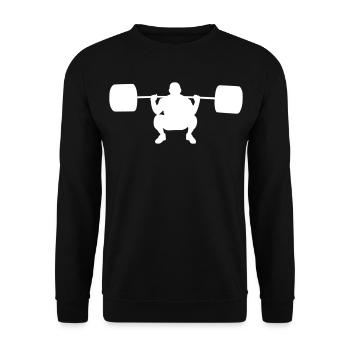 Lift weight - Unisex Sweatshirt - black - Front - Alina (178cm) & Michal (187cm)