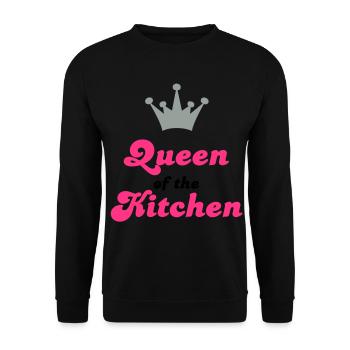 kochen - Unisex Pullover - Schwarz - Vorne - Alina (178cm) & Michal (187cm)