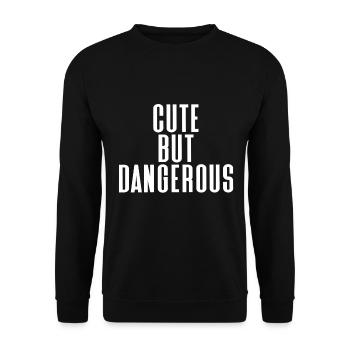mignon - Sweat-shirt Unisexe - noir - Devant - Alina (178cm) & Michal (187cm)