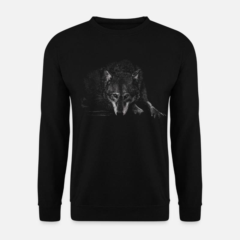 Wolf - Unisex Sweatshirt - black
