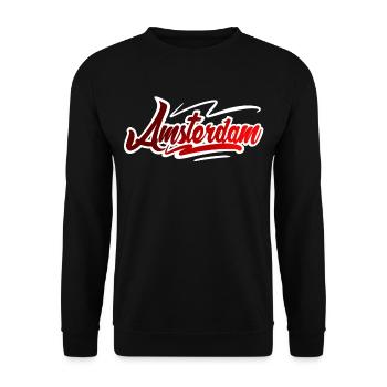 Amsterdam - Sweat-shirt Unisexe - noir - Devant - Alina (178cm) & Michal (187cm)