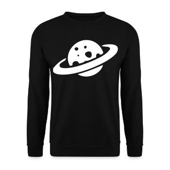 Saturne - Sweat-shirt Unisexe - noir - Devant - Alina (178cm) & Michal (187cm)