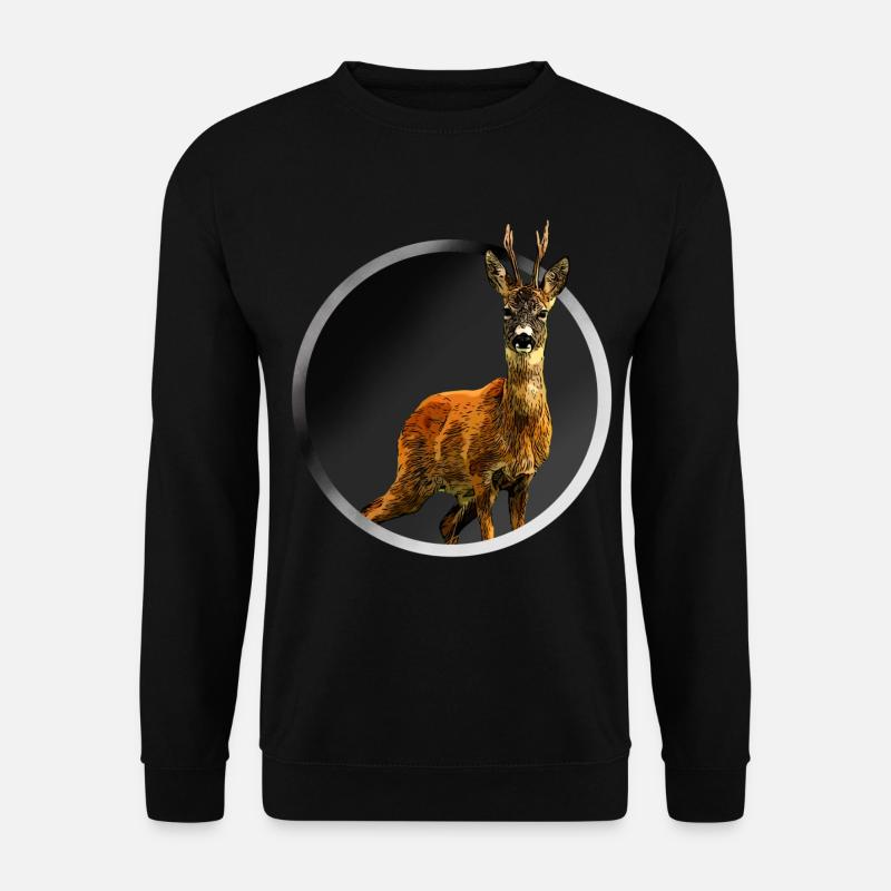 Reh - Unisex Pullover - Schwarz