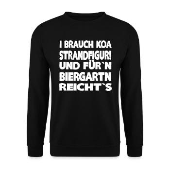 I BRAUCH KOA STRANDFIGUR - Unisex Pullover - Schwarz - Vorne - Alina (178cm) & Michal (187cm)