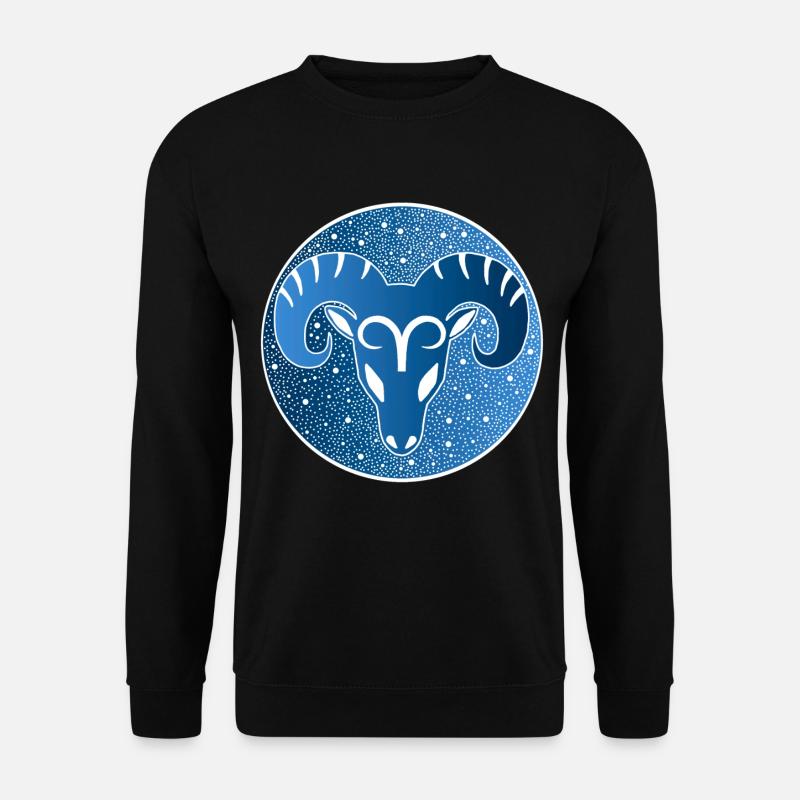 Astrological sign: ram - Unisex Sweatshirt - black