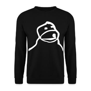 Flat Eric - Unisex Pullover - Schwarz - Vorne - Alina (178cm) & Michal (187cm)