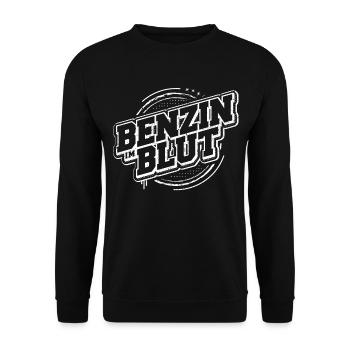 De l’essence dans le sang | Véhicules automobiles | Moto | Mécanicien automobile - Sweat-shirt Unisexe - noir - Devant - Alina (178cm) & Michal (187cm)