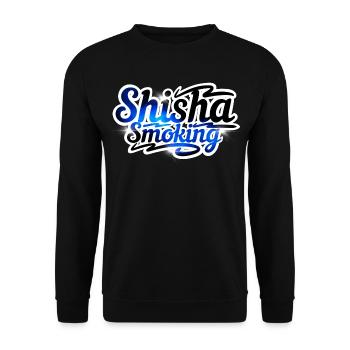 Shisha smoking - Unisex Sweatshirt - black - Front - Alina (178cm) & Michal (187cm)
