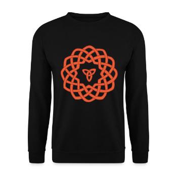Fleur celte - Sweat-shirt Unisexe - noir - Devant - Alina (178cm) & Michal (187cm)